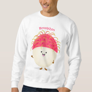 Moletom Imagem de desenho animado rosa-claro