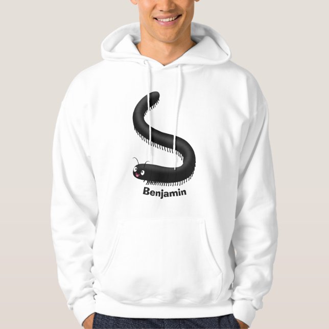 Moletom Imagem de desenho em forma de milipede (Frente)