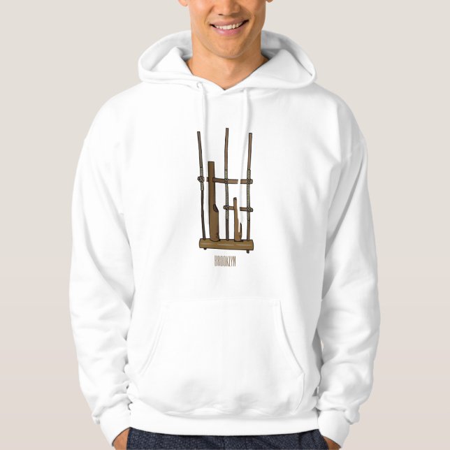 Moletom Imagem de desenhos angklung (Frente)
