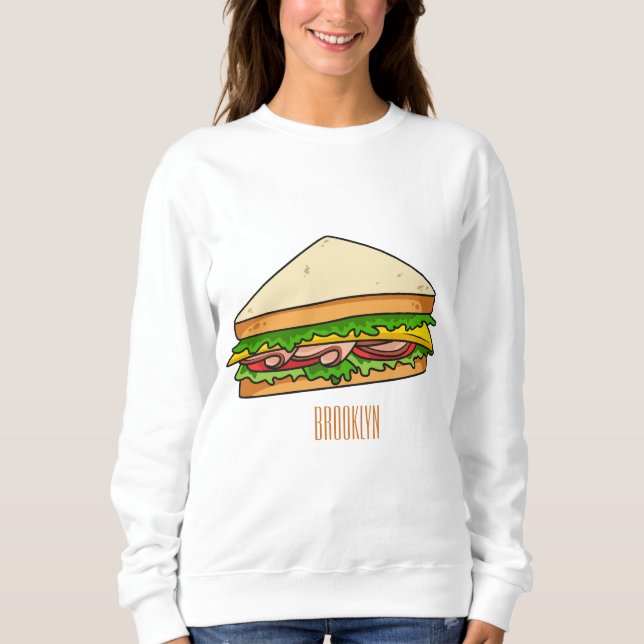 Moletom Imagem de desenhos em Sandwich (Frente)
