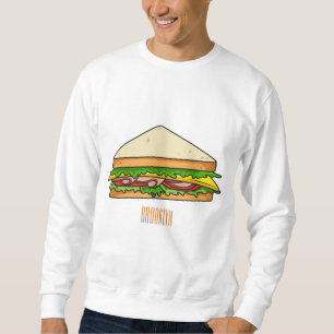 Moletom Imagem de desenhos em Sandwich