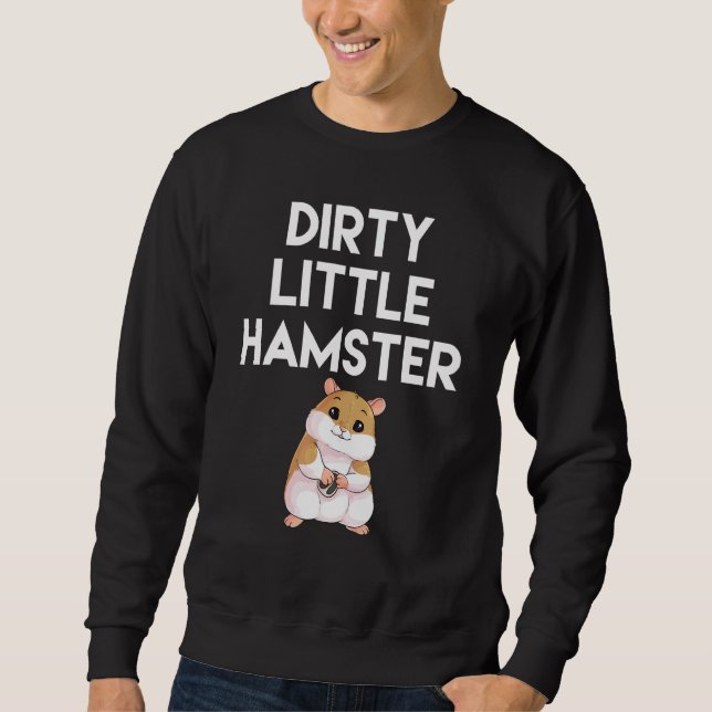 Moletom Imagem de Hamster Pequeno e Sujo (Frente)