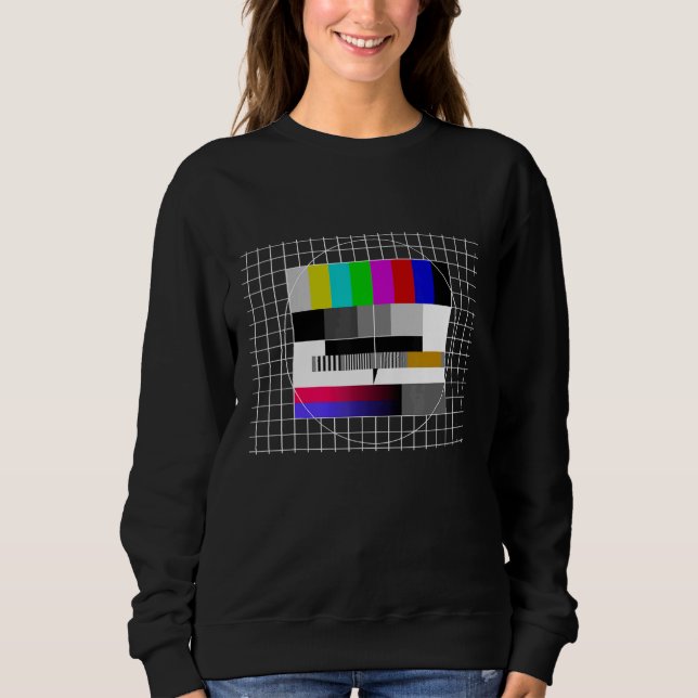 Moletom Imagem de Teste Retroativo de 80s 90s 90s com Fich (Frente)