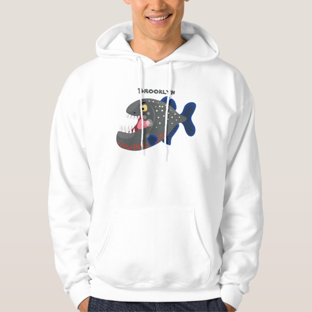 Moletom Imagem de uma piranha engraçada e famosa (Frente)