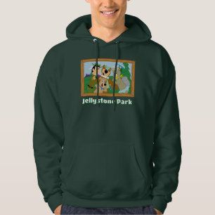 Moletom Imagem do Urso Yogi e Amigos na Floresta Enquadrad