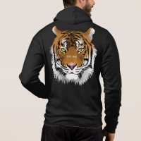 Imagem gráfica legal e personalizada de preto tigr