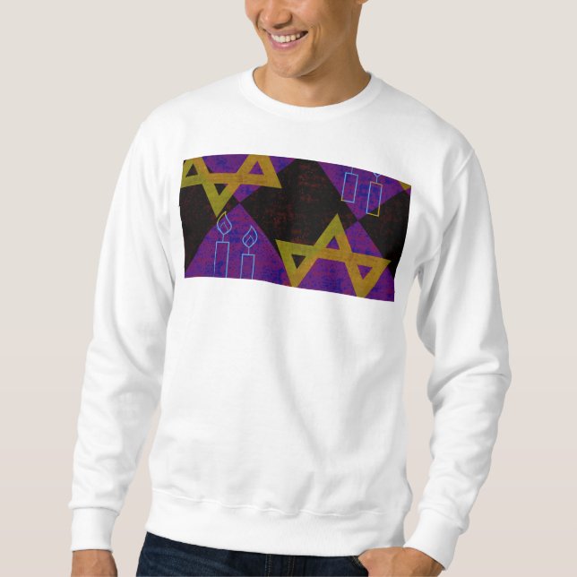 Moletom Imagem temática de Hanukkah da SlipperyJoe's amare (Frente)