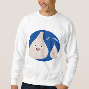 Moletom Imagem vegetal do desenho animado de alho cúprico