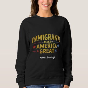 Moletom Imigrantes fazem Excelente da América celebrar igu