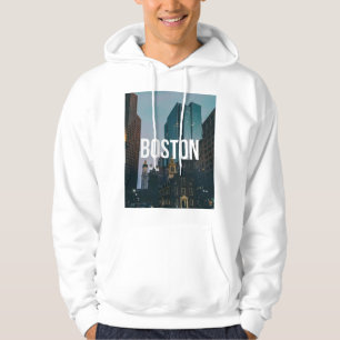 Moletom Impressão da Paisagem Urbana de Boston Antiga - Ar