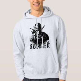 Moletom Impressão de soldado Hoodie