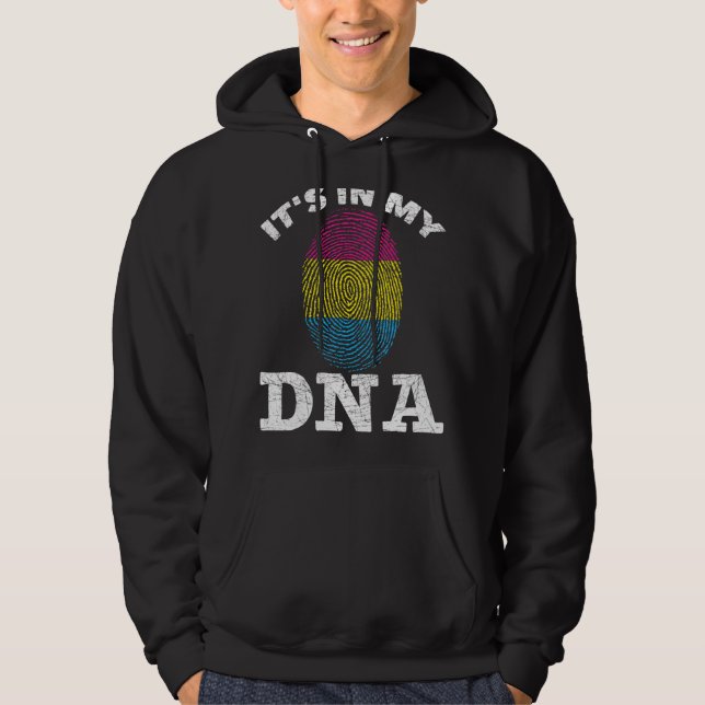 Moletom Impressão Digital Pansexual Em Meu Dna Pan Pride L (Frente)