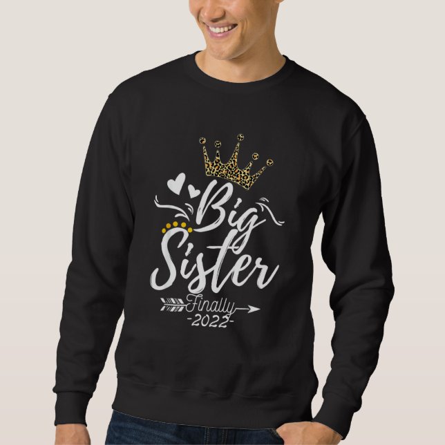 Moletom Impressão Leopard Da Big Sister 2022 Promovida Par (Frente)