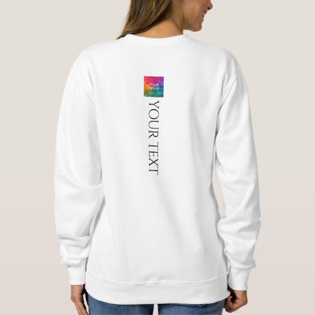 Moletom Impressão Moderno  das mulheres personalizado para (Verso)