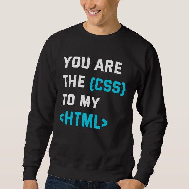 Moletom Impressão traseira você é o CSS para o meu html (Frente)