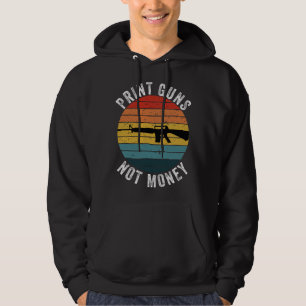 Moletom Imprima Armas Não Dinheiro Retro Por Do Sol Vintag