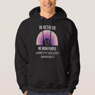 Moletom In October We Wear Purple Domestic Violence Awaren