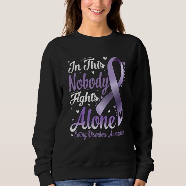 Moletom In This Family Nobody Fight Alone Eating Disorders (Frente)