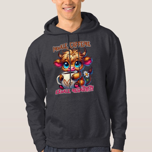 Moletom Inalar Cafeína Exalar Negatividade  (Frente)