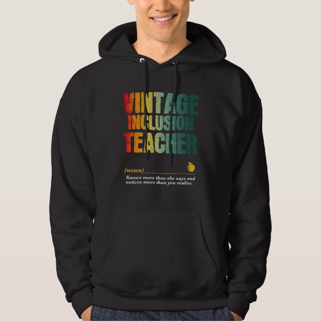 Moletom Inclusion Teacher Appreciation Week Back to School (Frente)