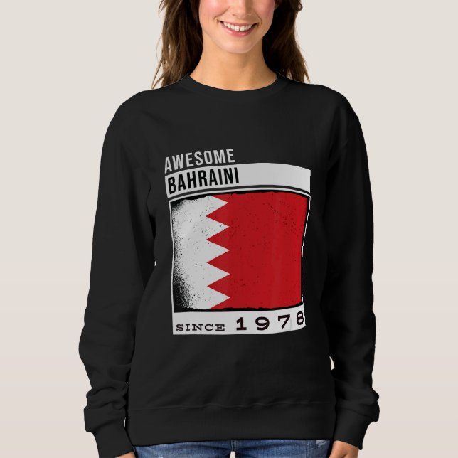 Moletom Incrível Bahraini desde 1978 44 Bahraini Birthda (Frente)