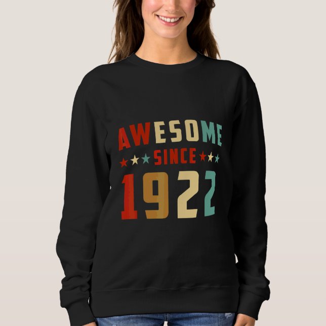 Moletom Incrível Desde 1922 Aniversário (Frente)