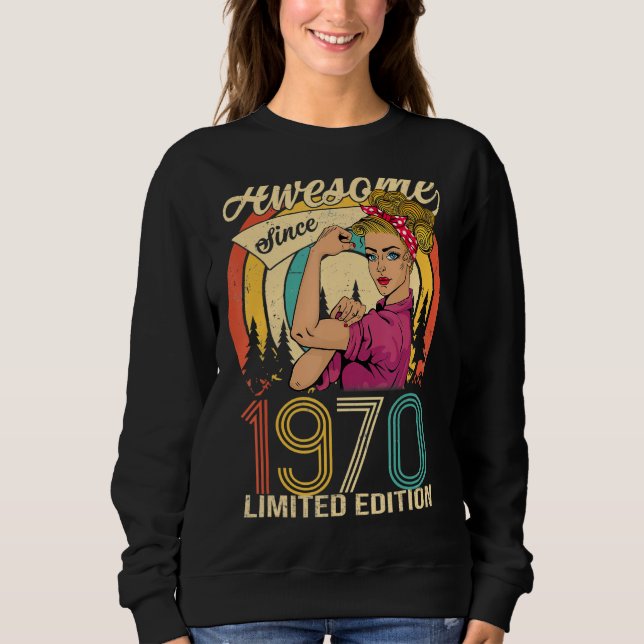 Moletom Incrível Desde 1970 Edição Limitada de presentes d (Frente)
