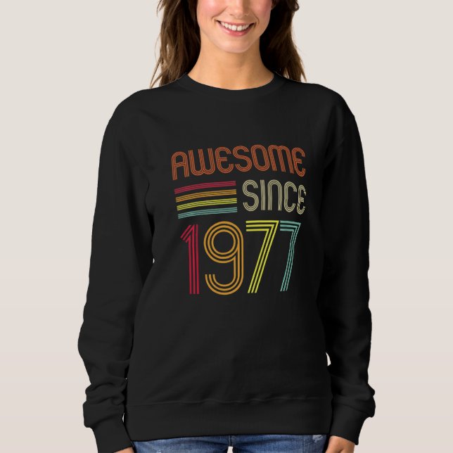 Moletom Incrível desde 1977, 45º Aniversário Retro (Frente)