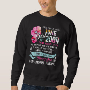 Moletom Incrível desde 2004 18º Aniversário Eu sou uma Jun