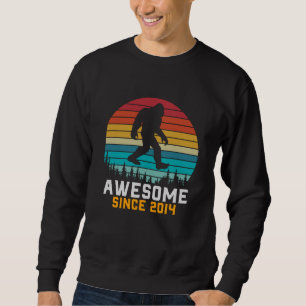 Moletom Incrível desde 2014 Retrô Bigfoot de Aniversá