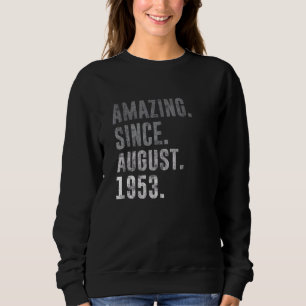 Moletom Incrível desde agosto de 1953 69º aniversário Vint