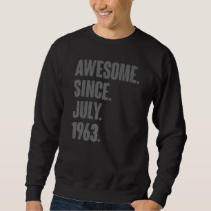 Moletom Incrível Desde julho de 1963 59 anos 59 anos
