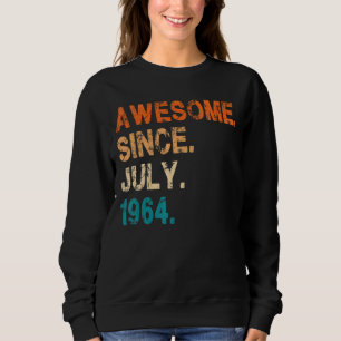 Moletom Incrível desde julho de 1964 Vintage 58º aniversár