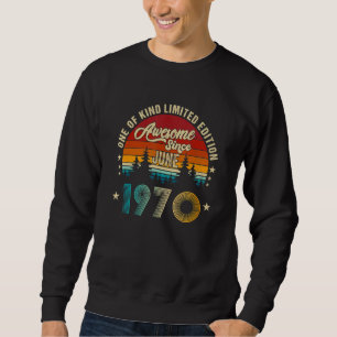 Moletom Incrível desde junho de 1970 52 anos 27 anos