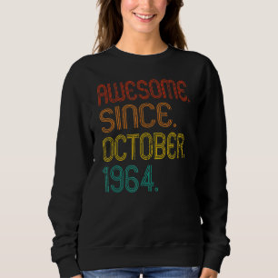 Moletom Incrível desde outubro de 1964 Retro 58 Anos 58