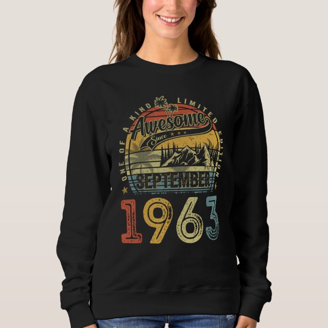 Moletom Incrível desde setembro de 1963 Retro 60º aniversá (Frente)