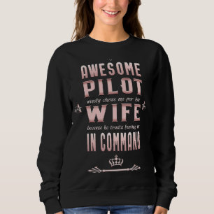 Moletom Incrível Piloto Esposa Birthday Motheru2019s Day a