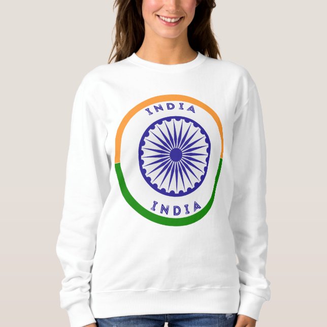 Moletom Índia Ashoka Chakra Circle Shape (Frente)