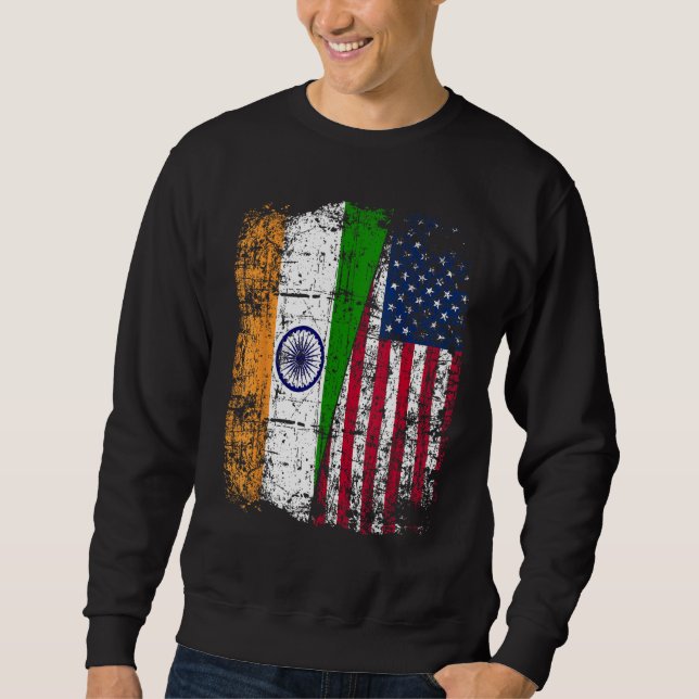 Moletom India USA Flag - Indian American (Frente)