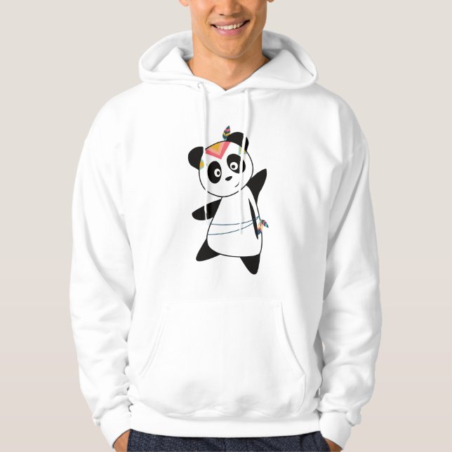 Moletom Indian Panda Bear Fashing Teddy Feather Cute (Frente)