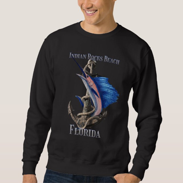 Moletom Indian Rocks Beach Florida Swordfish Marlin Ocean (Frente)