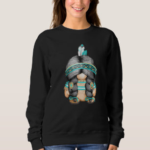 Moletom índio Tribal Motif Cute Native American Gnomo Mo