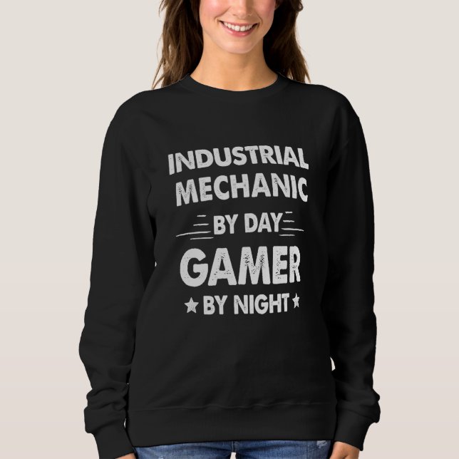 Moletom Industrial Mechanic By Day Gamer By Night (Frente)