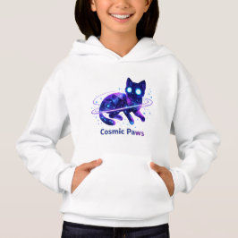 Moletom Infantil Cosmic Paws Galaxy Cat Kids