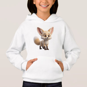 Moletom Infantil de Raposa Fennec Anime Fofo Chibi