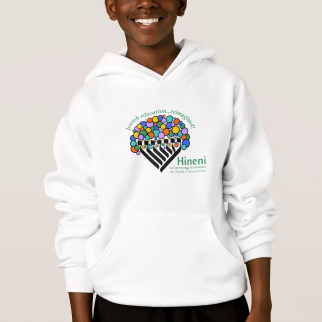 Moletom Infantil Hineni Learning Center - Branco (Frente)