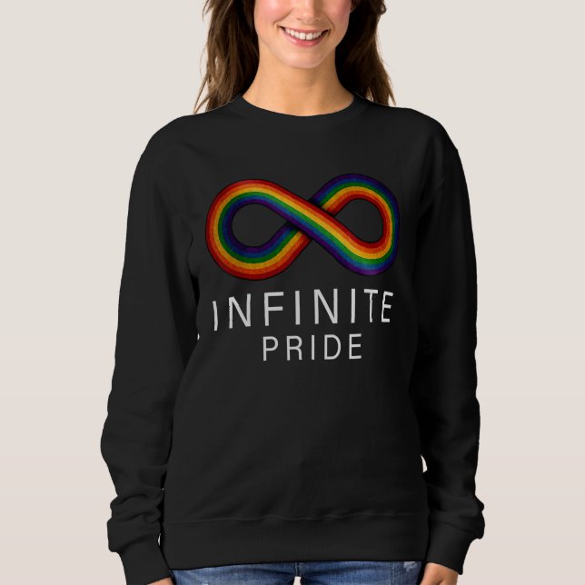 Moletom Infinite Pride LGBT Support Rainbow Colour (Frente)