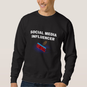Moletom Influenciador De Mídia Social De Serviço Conteúdo