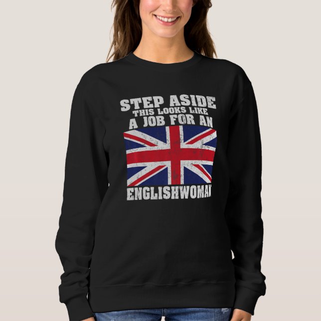 Moletom Inglaterra Afaste-se, isso parece um emprego (Frente)
