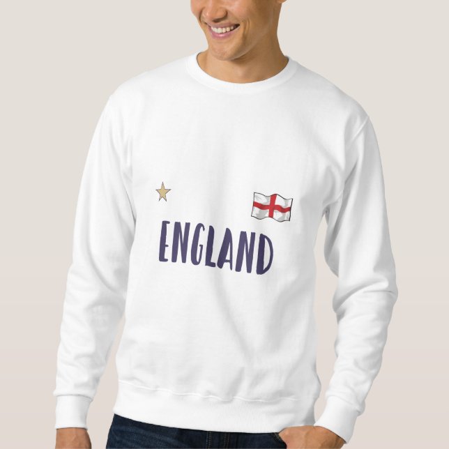 Moletom Inglaterra Fan Shirt English Flag (Frente)